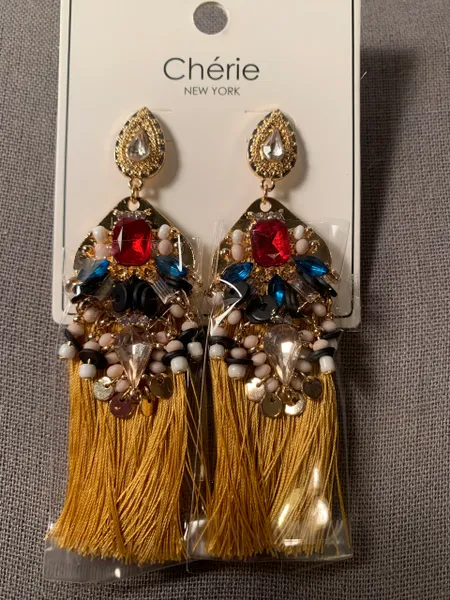 Bead Tassel Earrings