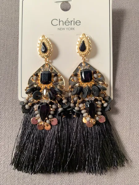 Bead Tassel Earrings