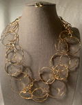 Golden Rings Necklace Set