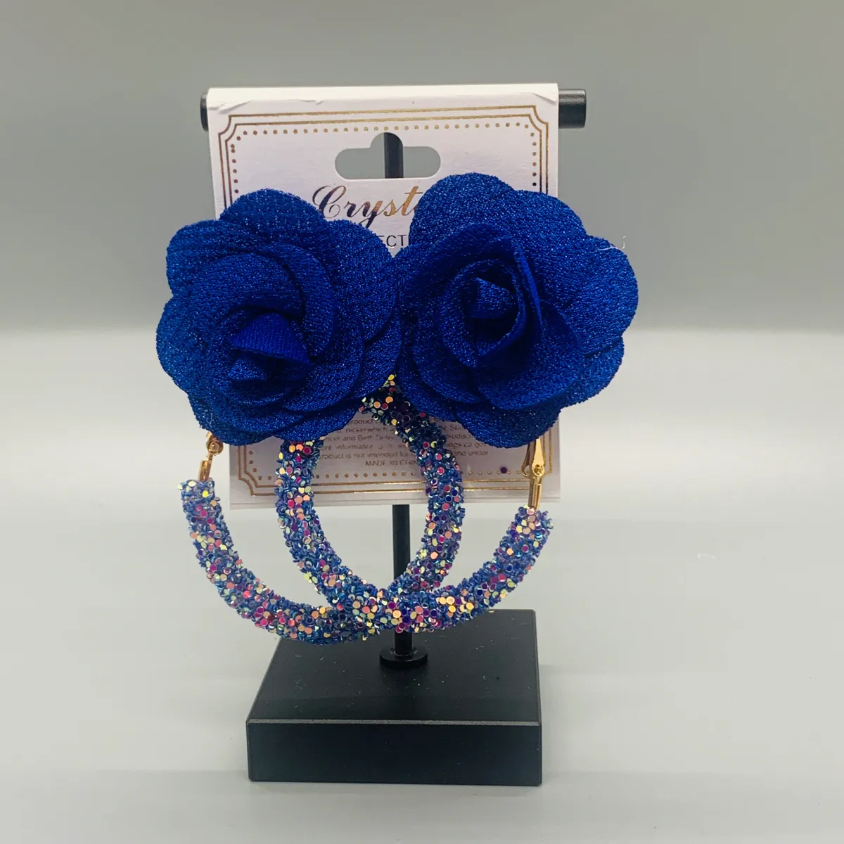 Flower Stud Sequin Earrings