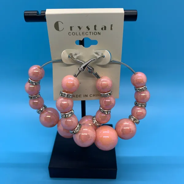 Graduated Pastel Pearl Earrings