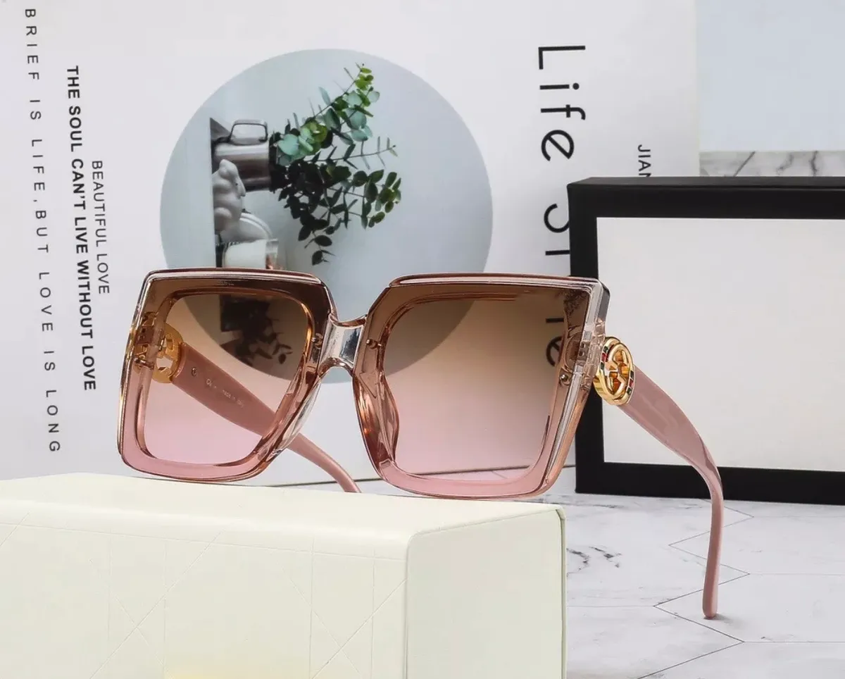 Glamour Gold-Tone Fashion Sunglasses