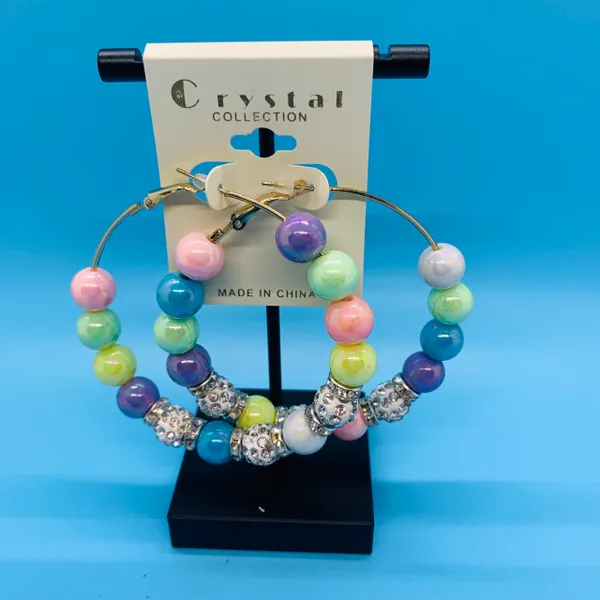 Pastel Pearl Hoops