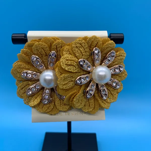 Fabric Flower Studs