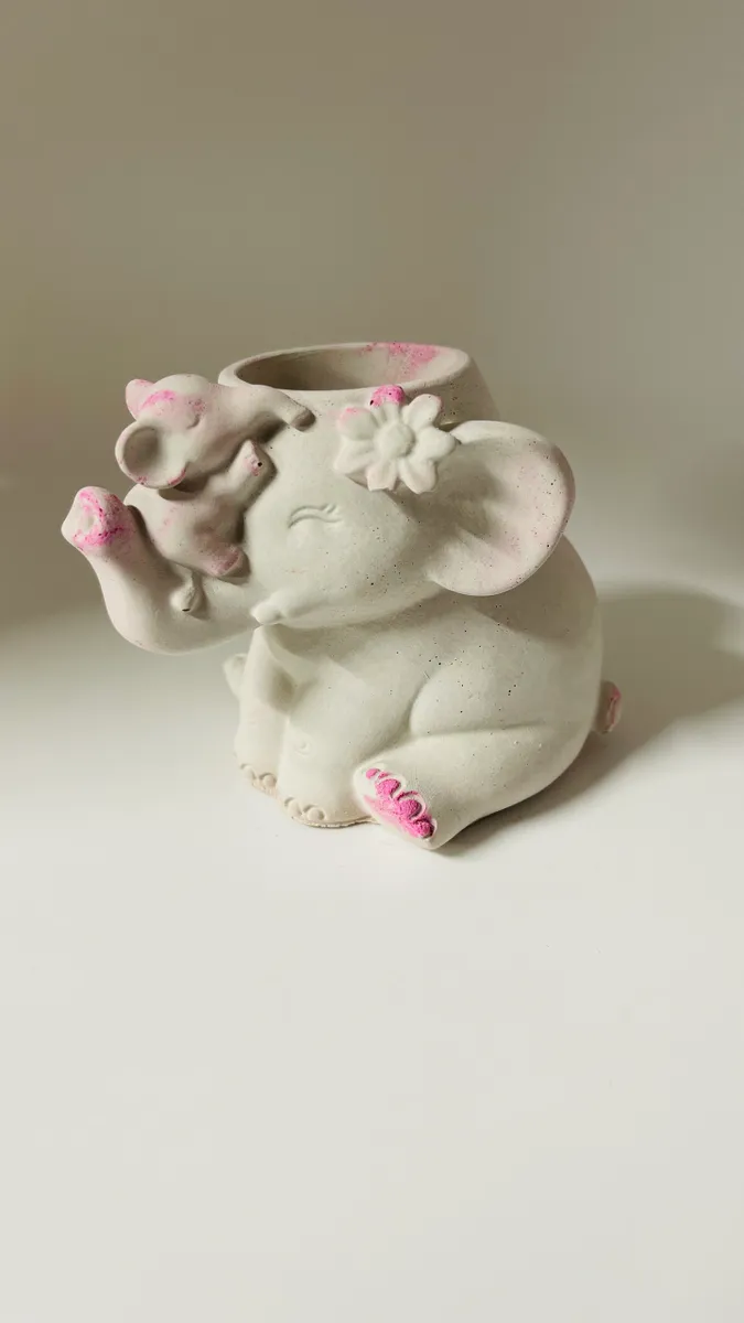 Handmade Concrete Vessel with Candle