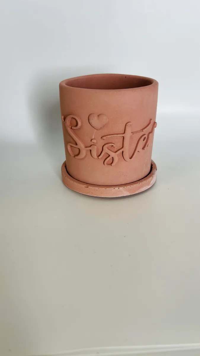 Handmade Concrete Vessel with Candle