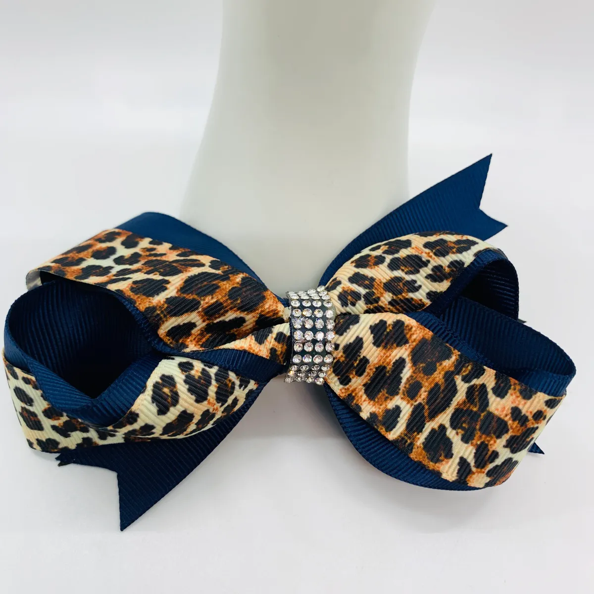 Leopard Hair Bows