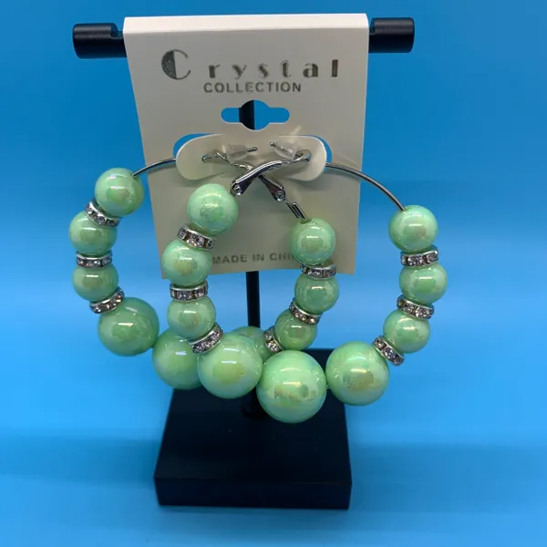 Graduated Pastel Pearl Earrings
