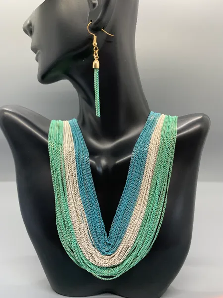 Chain Layered Choker Set
