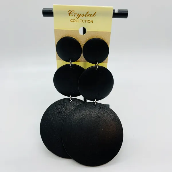 Wooden Circle Earrings