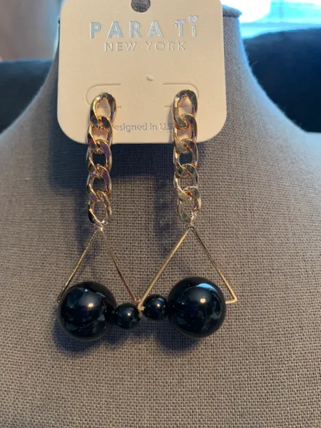 Ball Chain Drop Earrings