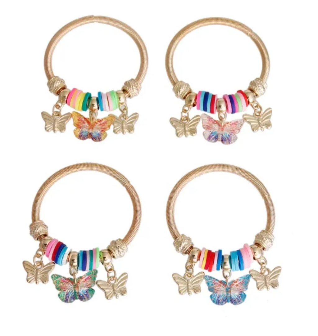 Kids Butterfly Charm Bracelets