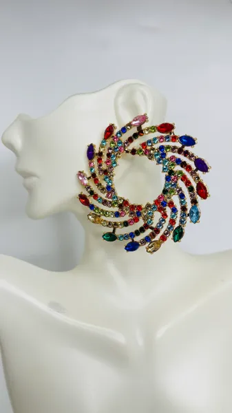 Multi Color Hurricane Earrings