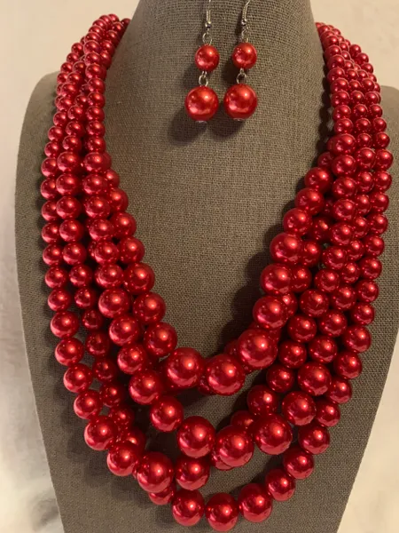 Five Layer Pearl Necklace