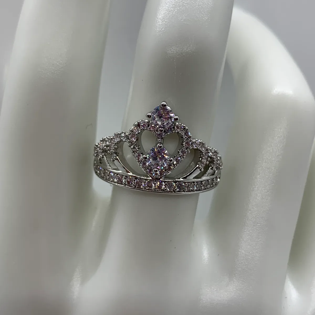 925 Sterling Silver Rings with Cubic Zircon Diamond