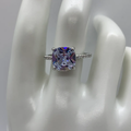 925 Sterling Silver Rings with Cubic Zircon Diamond
