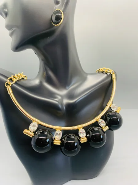 Beads Metal Necklace Set