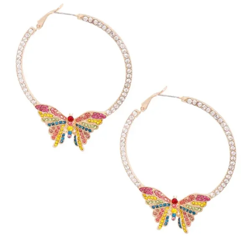Butterfly Designer Hoops