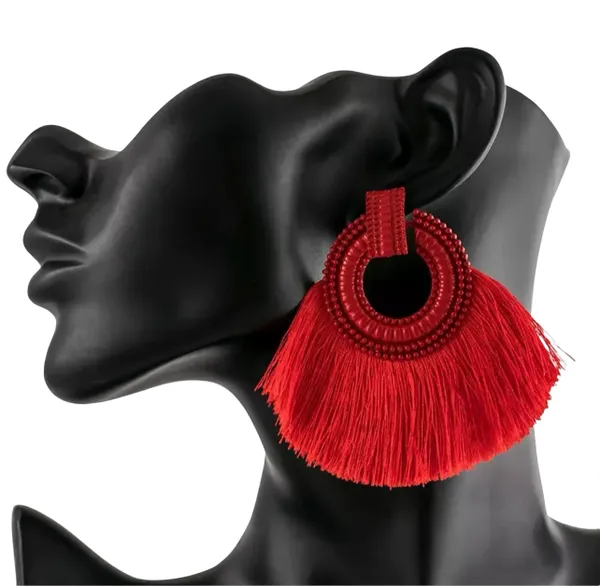 Tassel Vintage Silk Fringe Earrings
