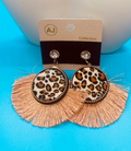 Cheetah Tassel Earrings