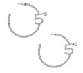 Rhinestone 5* Hoops Earrings