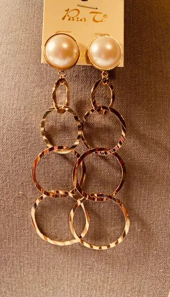 Pearl Hoop Earrings