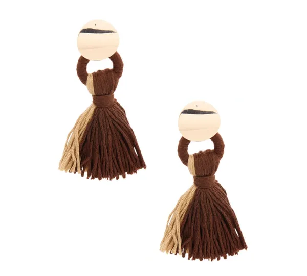 Thread Tassel Earrings