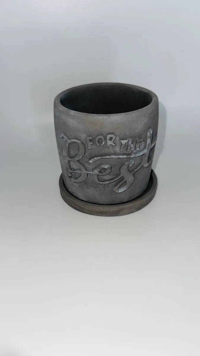 Handmade Concrete Vessel with Candle