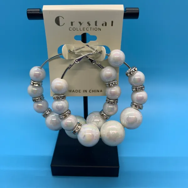 Graduated Pastel Pearl Earrings