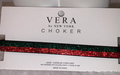 Red and Green Rhinestone Choker Necklace