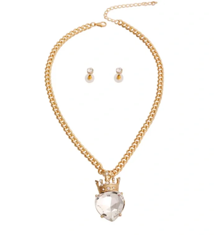 Perfume and Crown Necklace sets