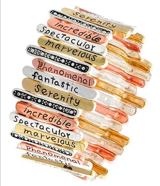 Message Positivity Stretch Bracelet