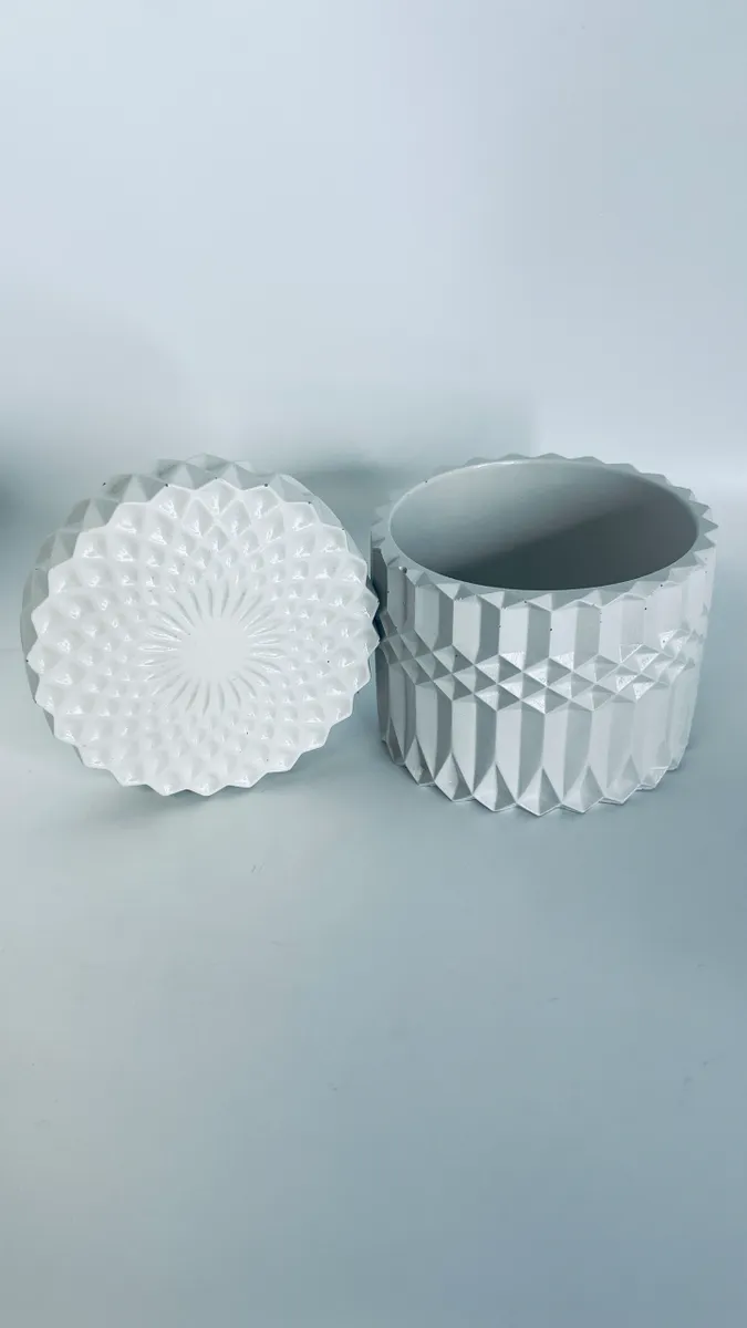Handmade Concrete Vessel with Candle