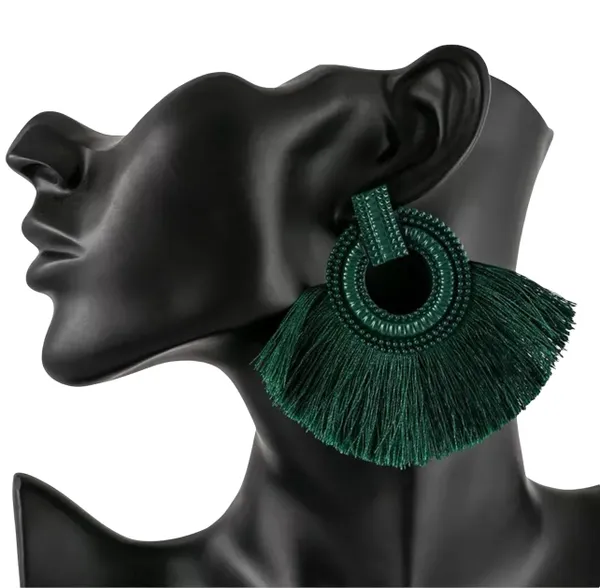 Tassel Vintage Silk Fringe Earrings