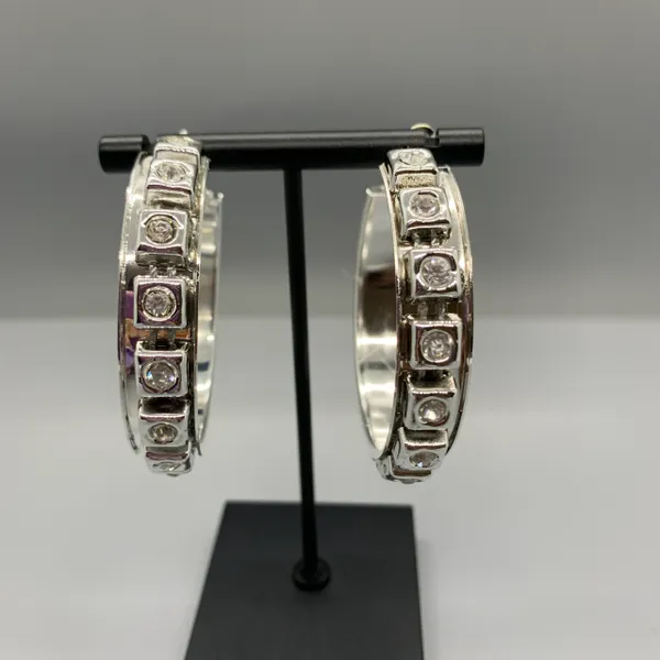 Square Rhinestone Earrings