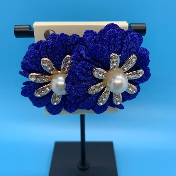 Fabric Flower Studs