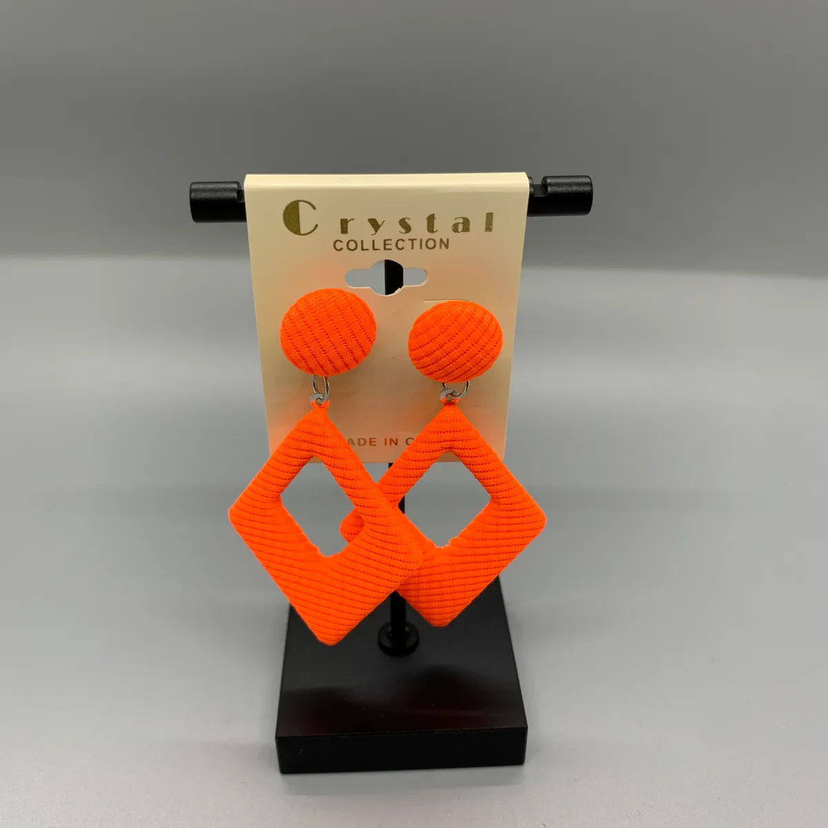 Neon Diamond Shaped Earrings