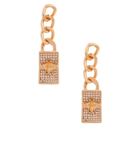 Bee Chain Inspired Earrings
