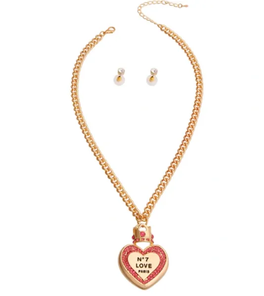 Perfume and Crown Necklace sets