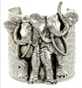 Elephant Metal Cuff Bracelet