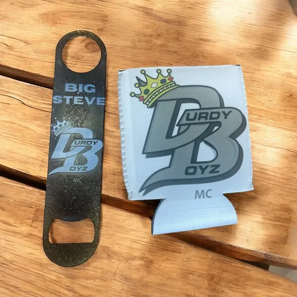 Personalized Metal Bottle Opener and Can Cooler