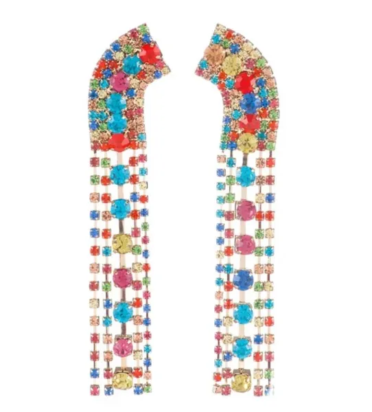 Multi Color Waterfall Earrings