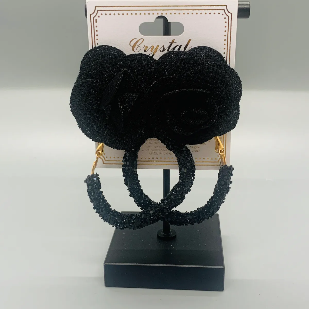 Flower Stud Sequin Earrings