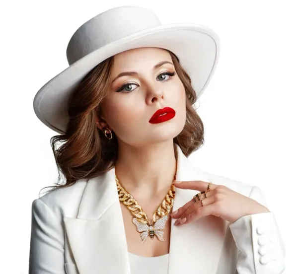 Butterfly Cuban Chain Necklace