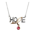 Pink Hope Dangle Necklace