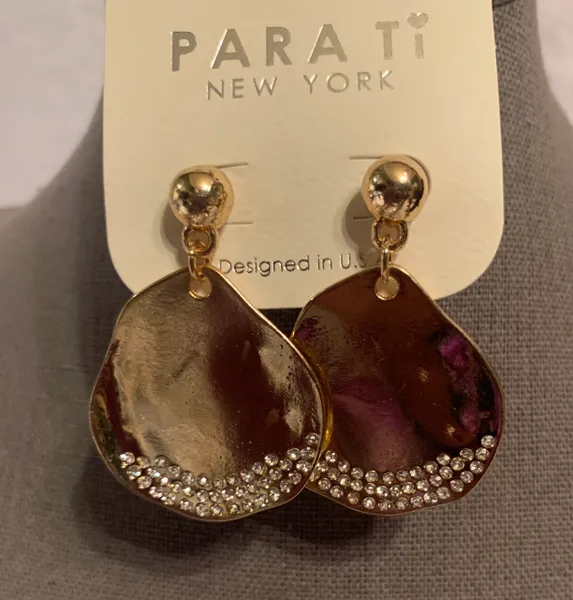 Flat Round Earrings
