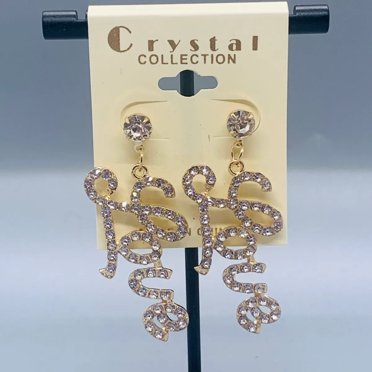 Cursive Love Earrings
