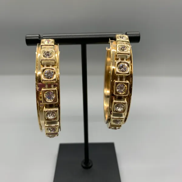 Square Rhinestone Earrings