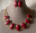 Oval Rhinestone Necklace