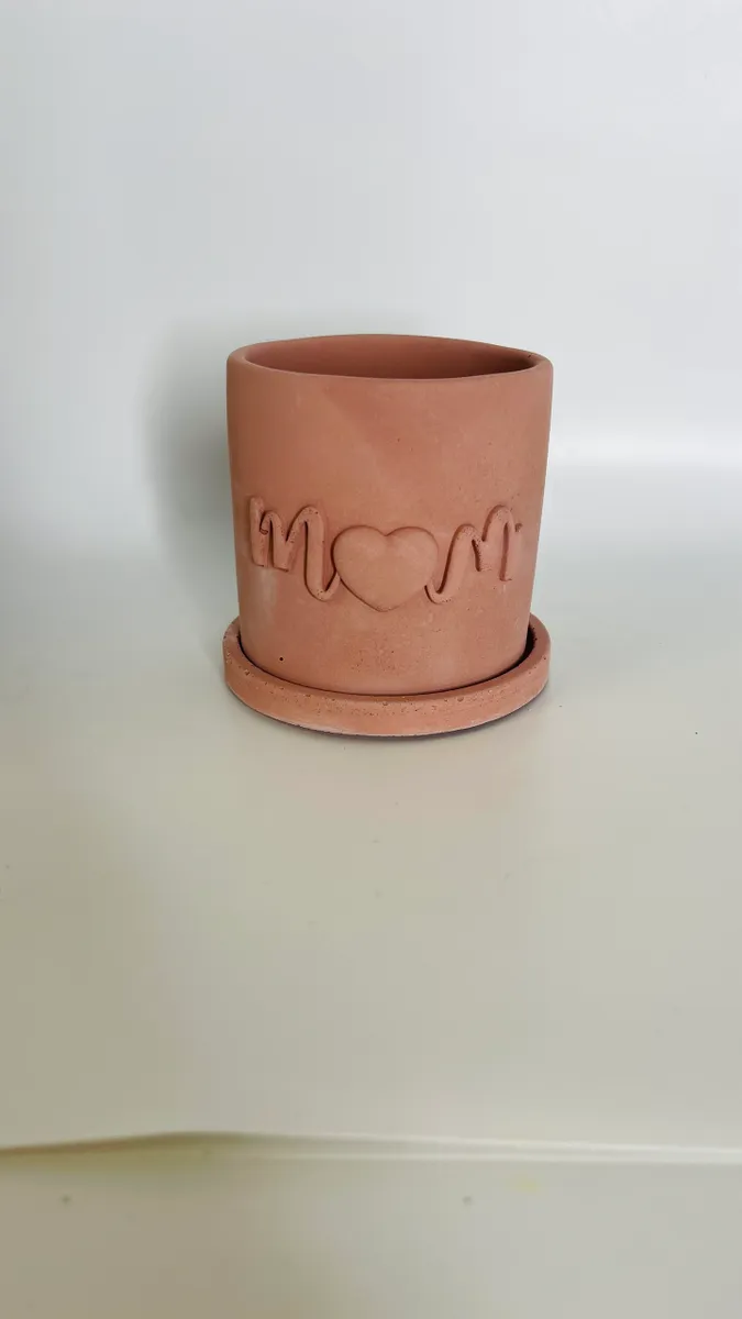Handmade Concrete Vessel with Candle